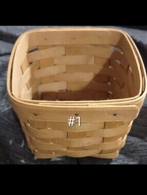 Longaberger 2004 Small Square Berry Basket 5"x5"x4"